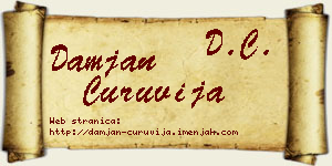 Damjan Ćuruvija vizit kartica